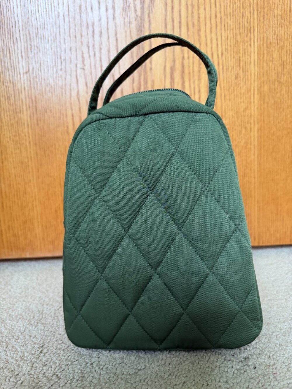 Vera Bradley Bronze Green Performance Twill Lunch Bag | Like New